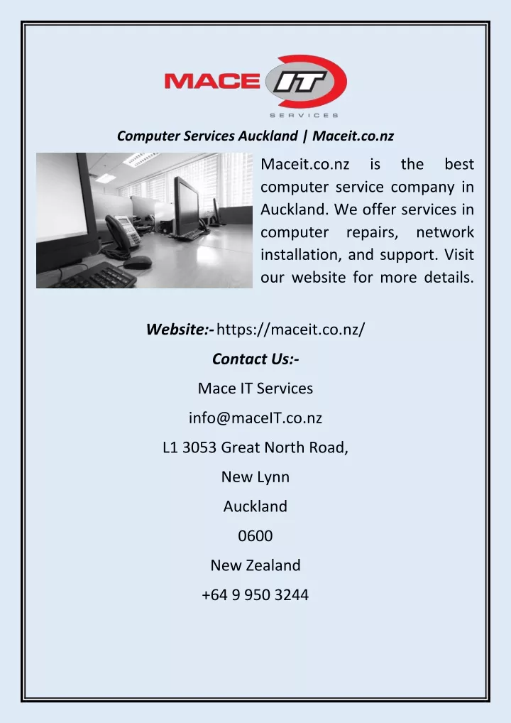 computer services auckland maceit co nz