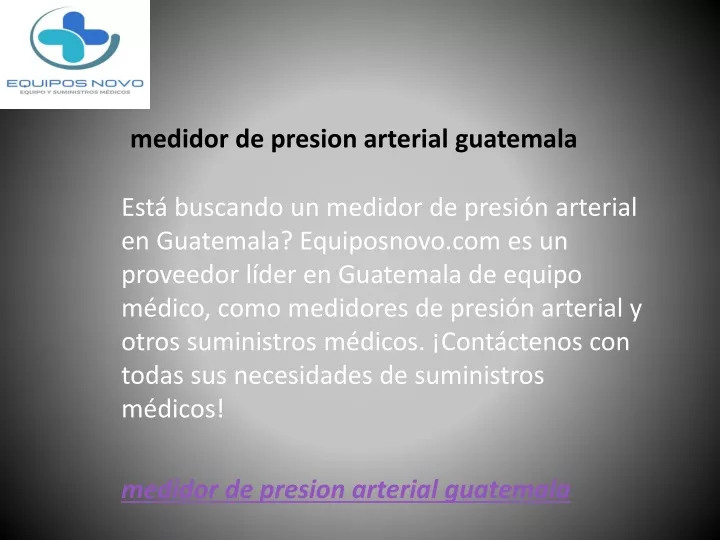 medidor de presion arterial guatemala