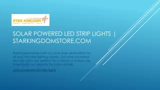solar powered led strip lights starkingdomstore com