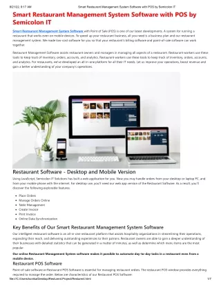 8 21 22 9 17 am smart restaurant management