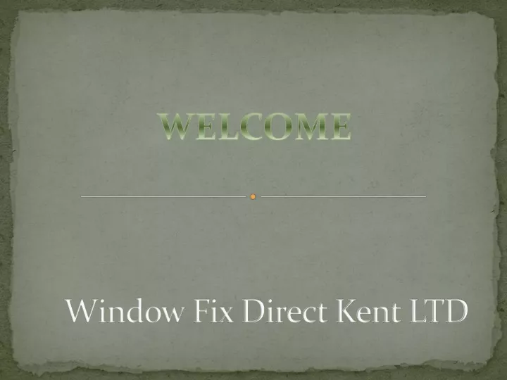 window fix direct kent ltd