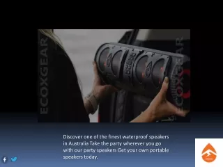 Soundtrack And Portable Speakers - Ecoxgear Australia