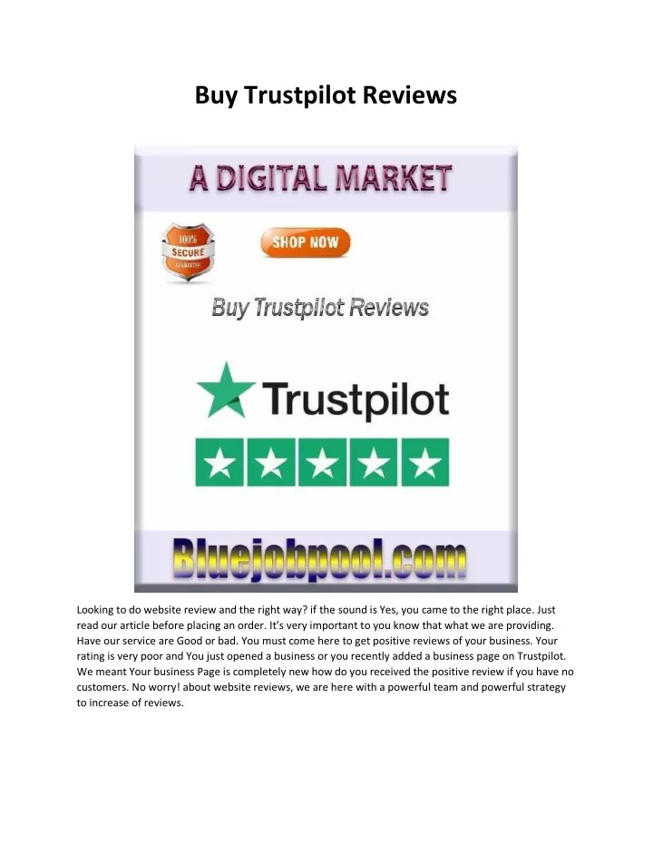 buy trustpilot reviews