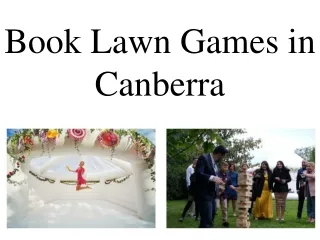 Book Lawn Games in Canberra