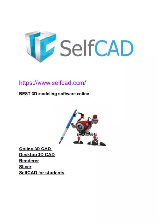 best Online 3D Modeling