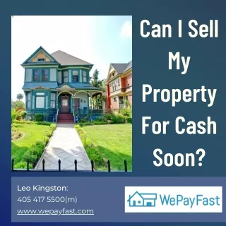 Can I Sell My Property For Cash Soon?