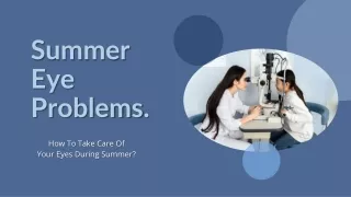 Summer Eye Problems From Eye Doctor Near Aurora ?