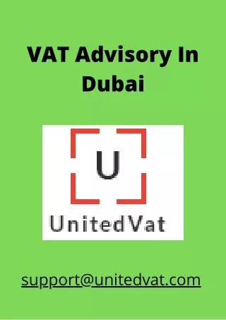 VAT Advisory In Dubai
