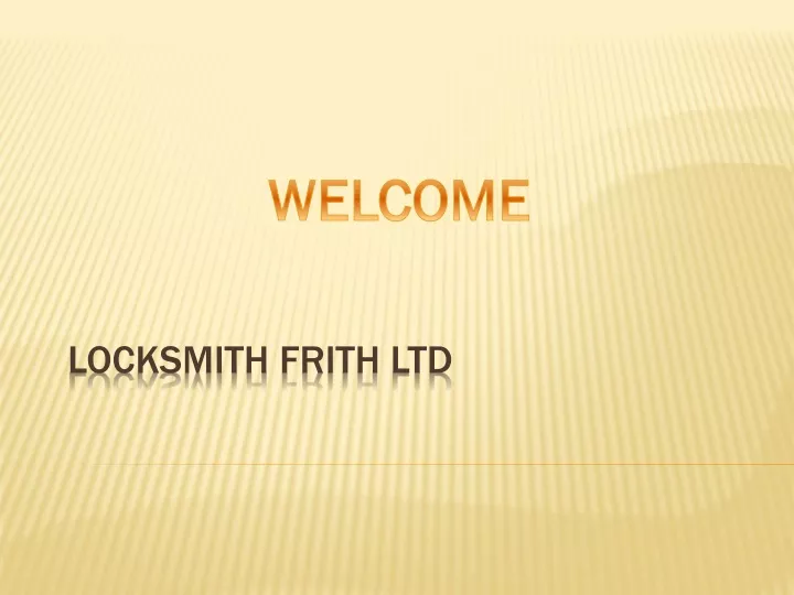 locksmith frith ltd