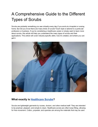 a comprehensive guide to the different types