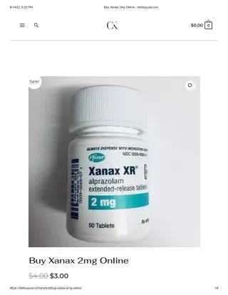 Buy Xanax 2mg Online - dmtbuyusa.com