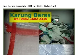 Jual Karung Samarinda ౦88ᒿ~1Ꮾ౦ᒿ~ᒿ41౦(whatsApp)