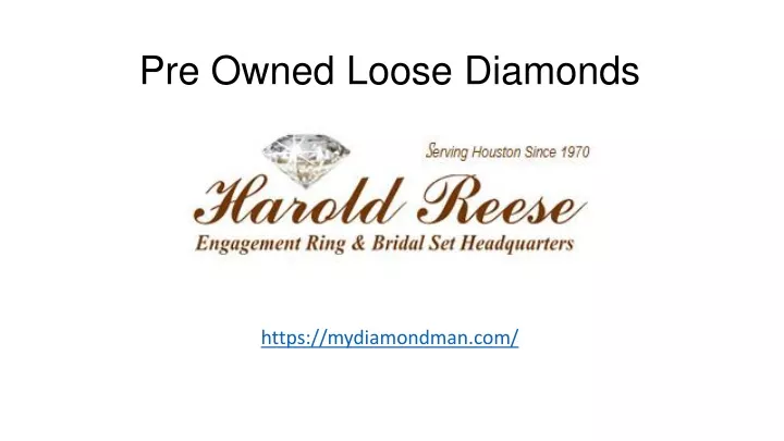 pre owned loose diamonds