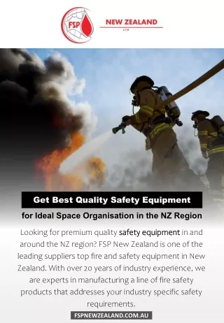 Get Best Quality Safety Equipment for Ideal Space Organisation in the NZ Region