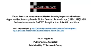 Vapor Pressure Measurement Market