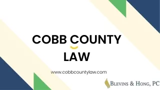 Top Rated Criminal Attorney - COBB COUNTY LAW