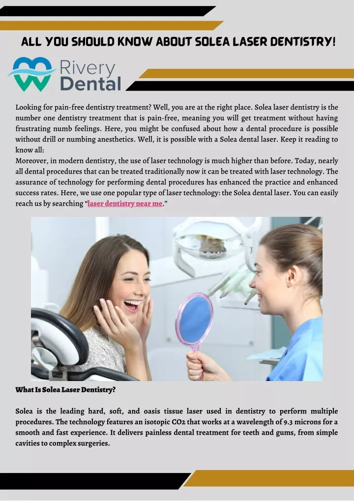 all you should know about solea laser dentistry