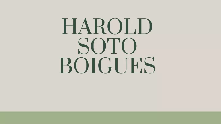 harold soto boigues