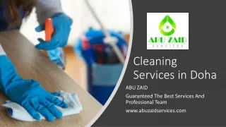 Cleaning Services in Doha