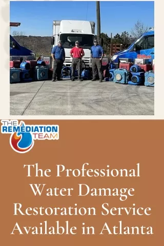 The Professional Water Damage Restoration Service Available in Atlanta