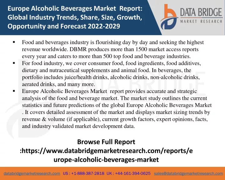 europe alcoholic beverages market report global