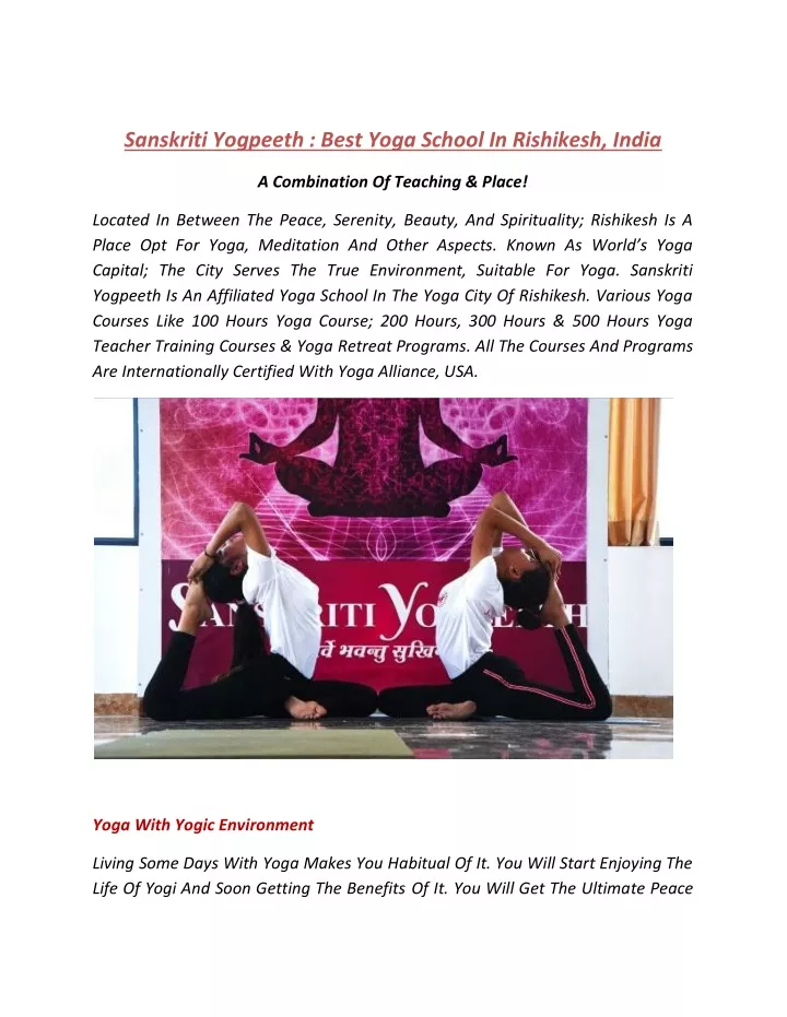 sanskriti yogpeeth best yoga school in rishikesh