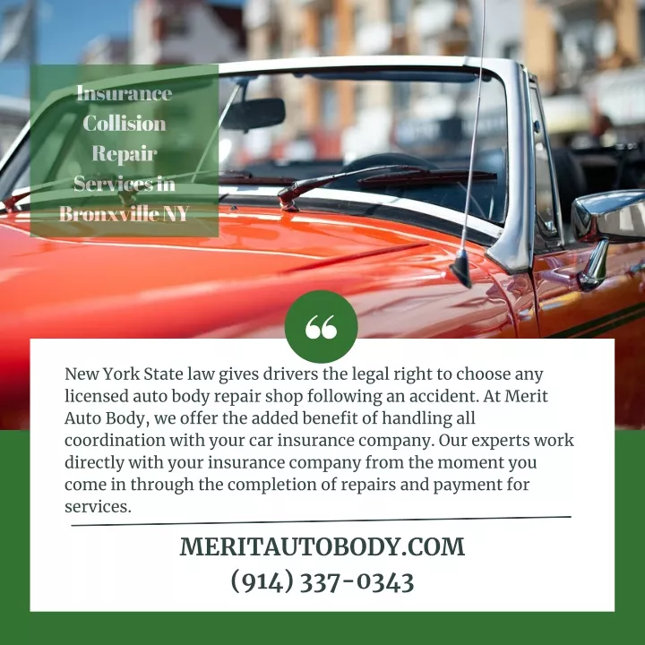 insurance collision repair services in bronxville