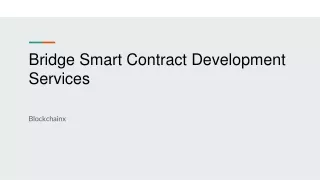 bridge smart contract development services