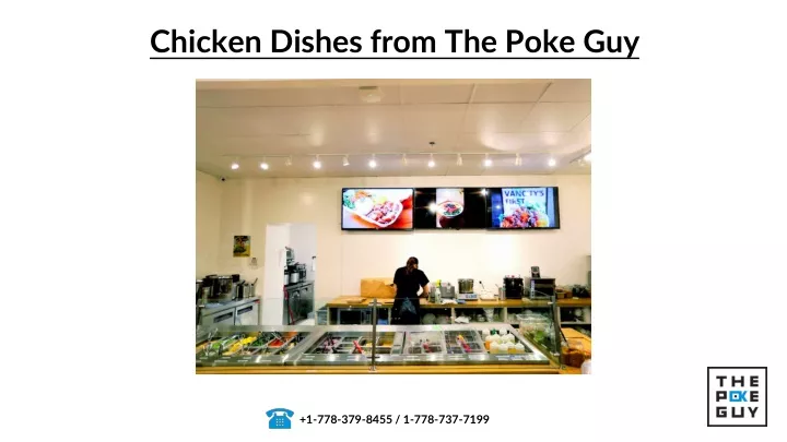 chicken dishes from the poke guy