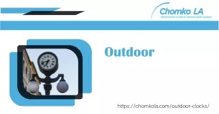 Manage the Set Up of Outdoor Lamp Post Clock- Chomko LA