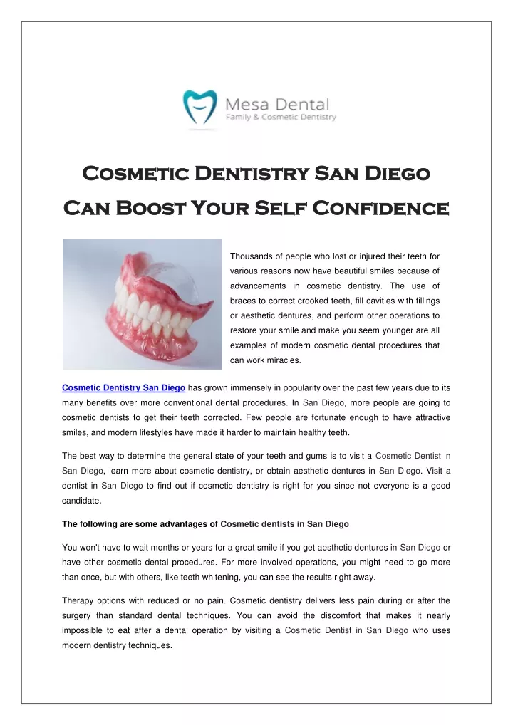 cosmetic dentistry san diego cosmetic dentistry