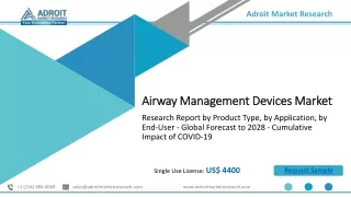airway management devices  Market Share,Trends,Scope and Opportunities 2021-2028