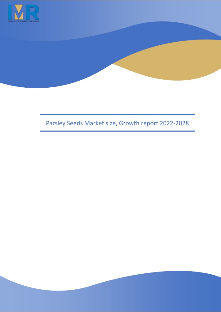 parsley seeds market size growth report 2022 2028