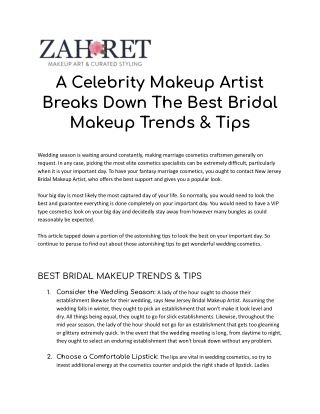 A Celebrity Makeup Artist Breaks Down The Best Bridal Makeup Trends & Tips