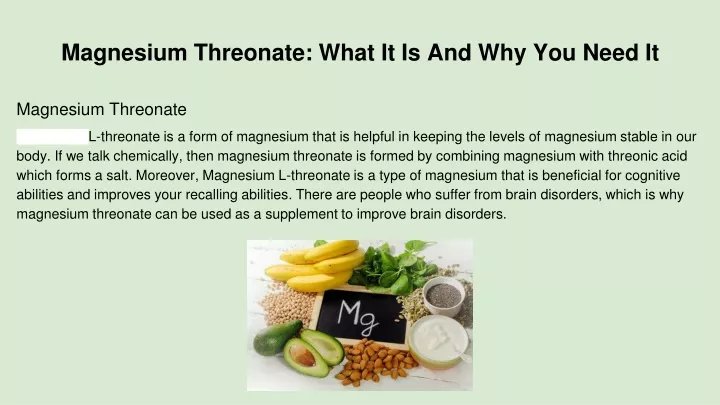 magnesium threonate what it is and why you need it