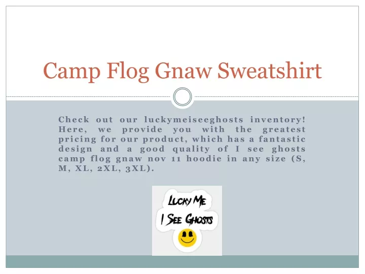 camp flog gnaw sweatshirt