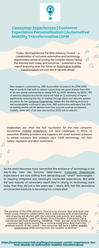 consumer experiences customer experience