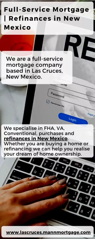 Full-Service Mortgage  Refinances in New Mexico
