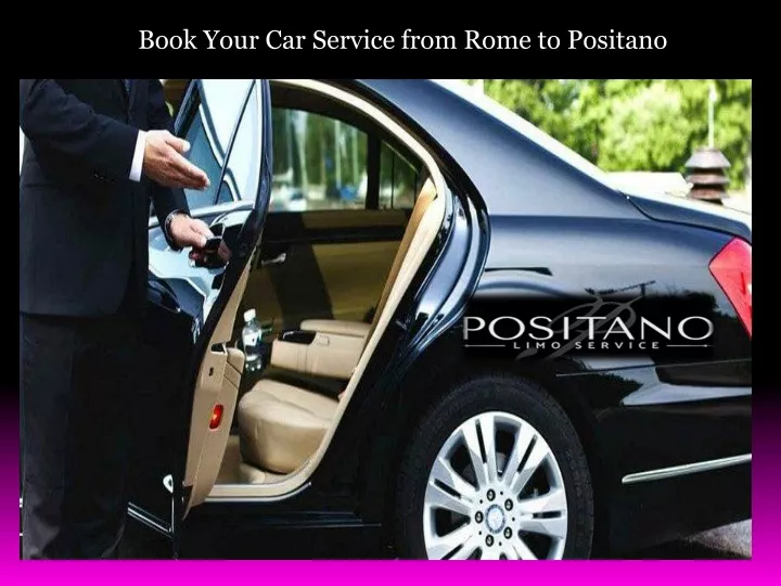 book your car service from rome to positano