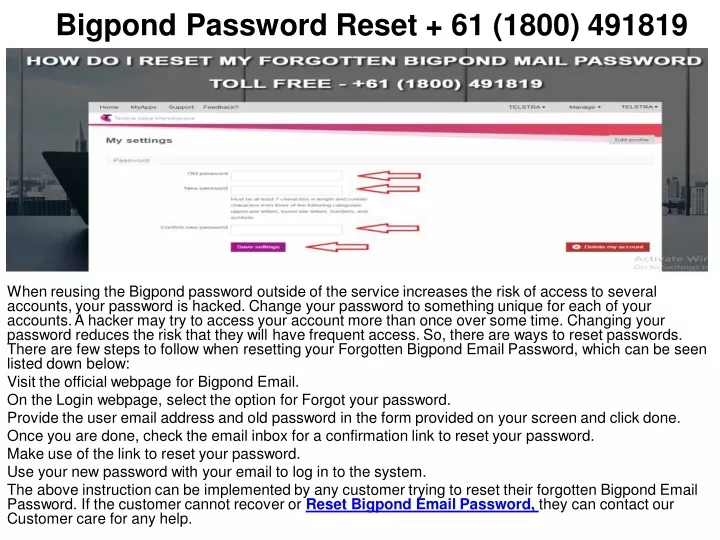 bigpond password reset 61 1800 491819