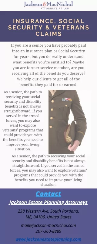 Insurance, Social Security & Veterans Claims