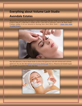 everything about volume lash studio avondale