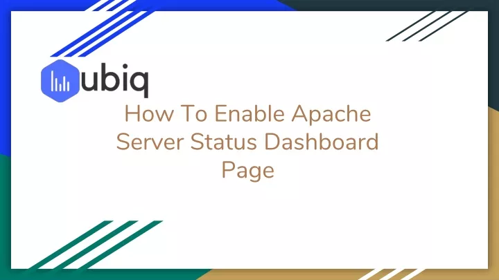 how to enable apache server status dashboard page