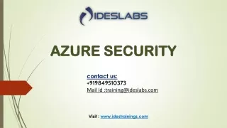 Azure Security Training