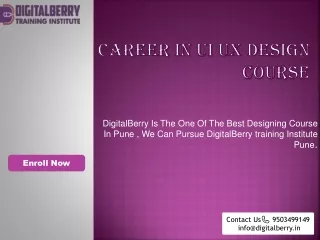 Career In UI UX Design Course