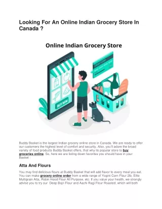 Looking For An Online Indian Grocery Store In Canada