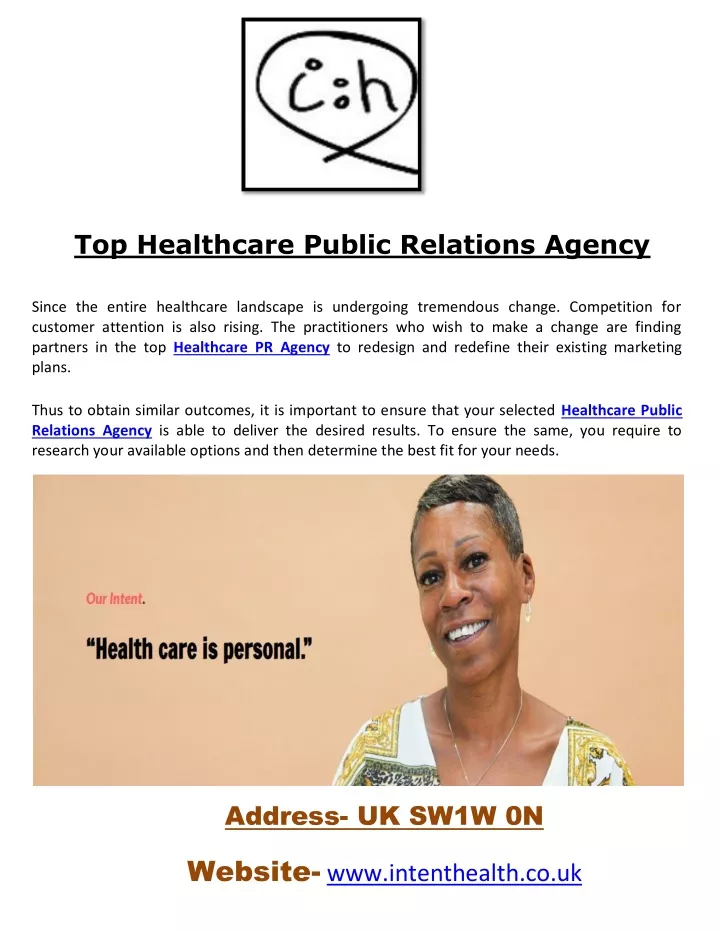 top healthcare public relations agency