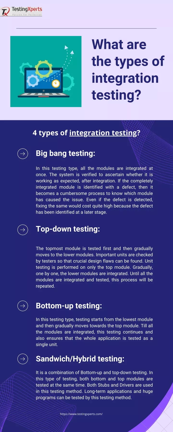 what are the types of integration testing