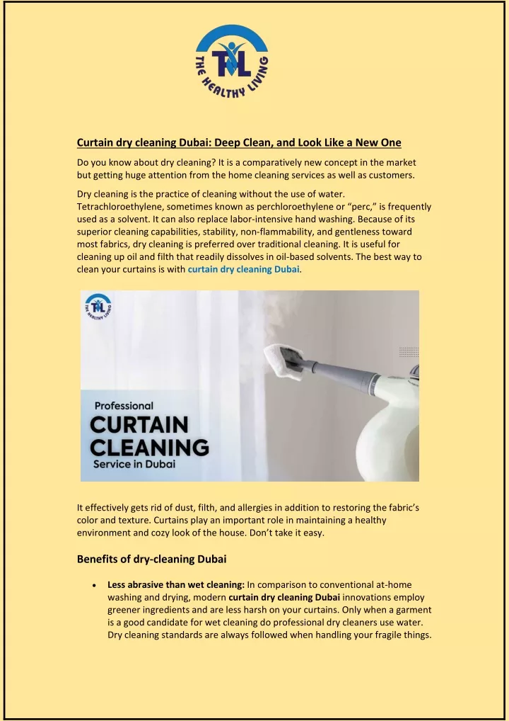 curtain dry cleaning dubai deep clean and look