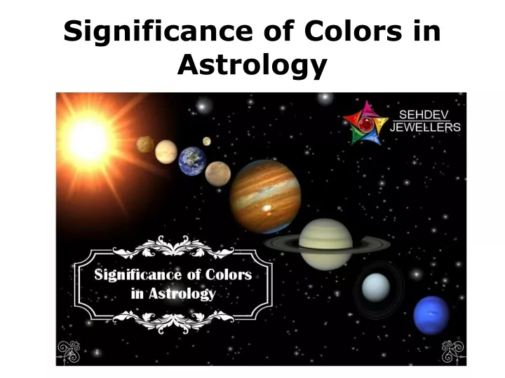 significance of colors in astrology